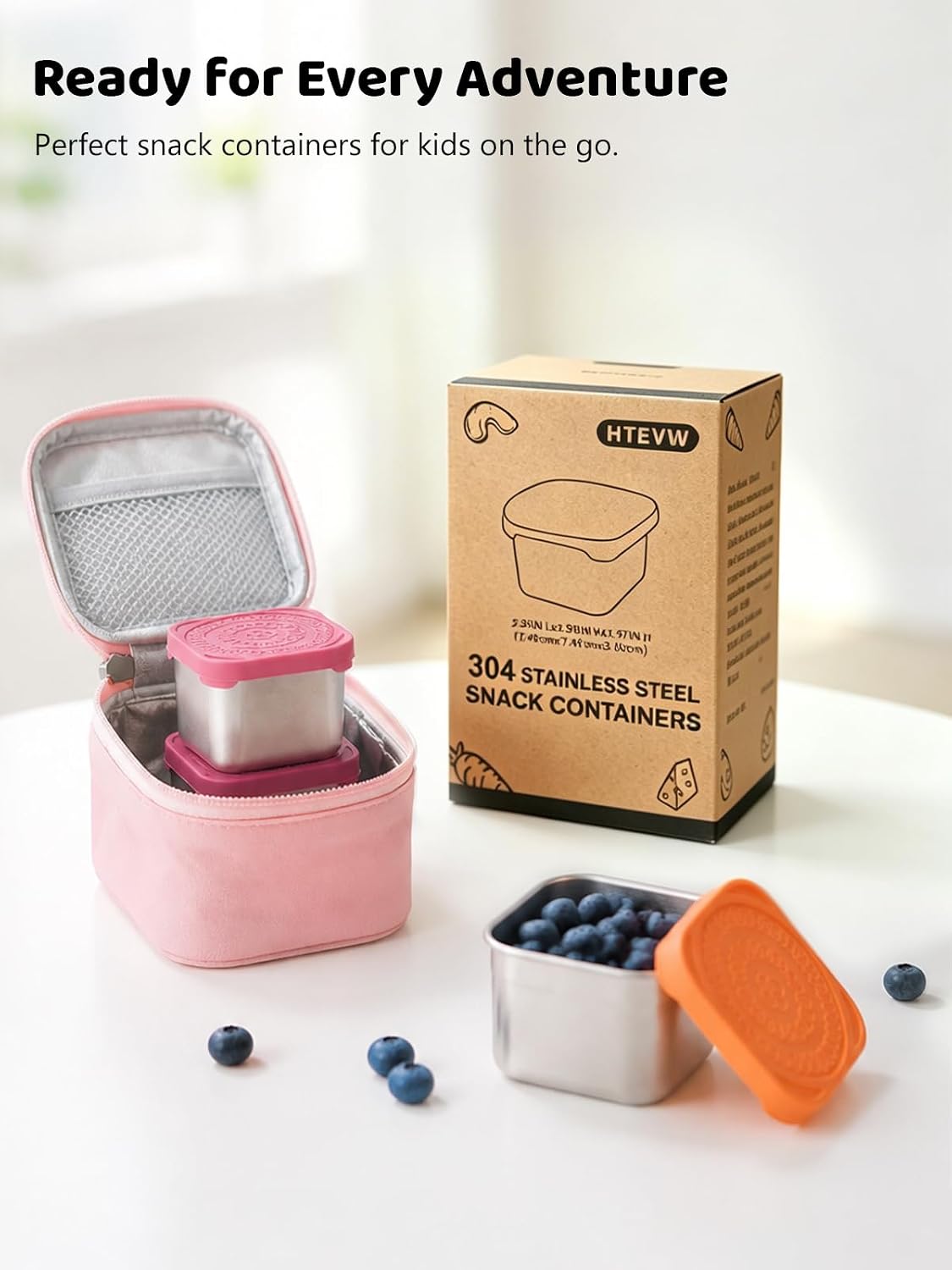 Thumbnail 6 de HTEVW 6oz Stainless Snack Containers