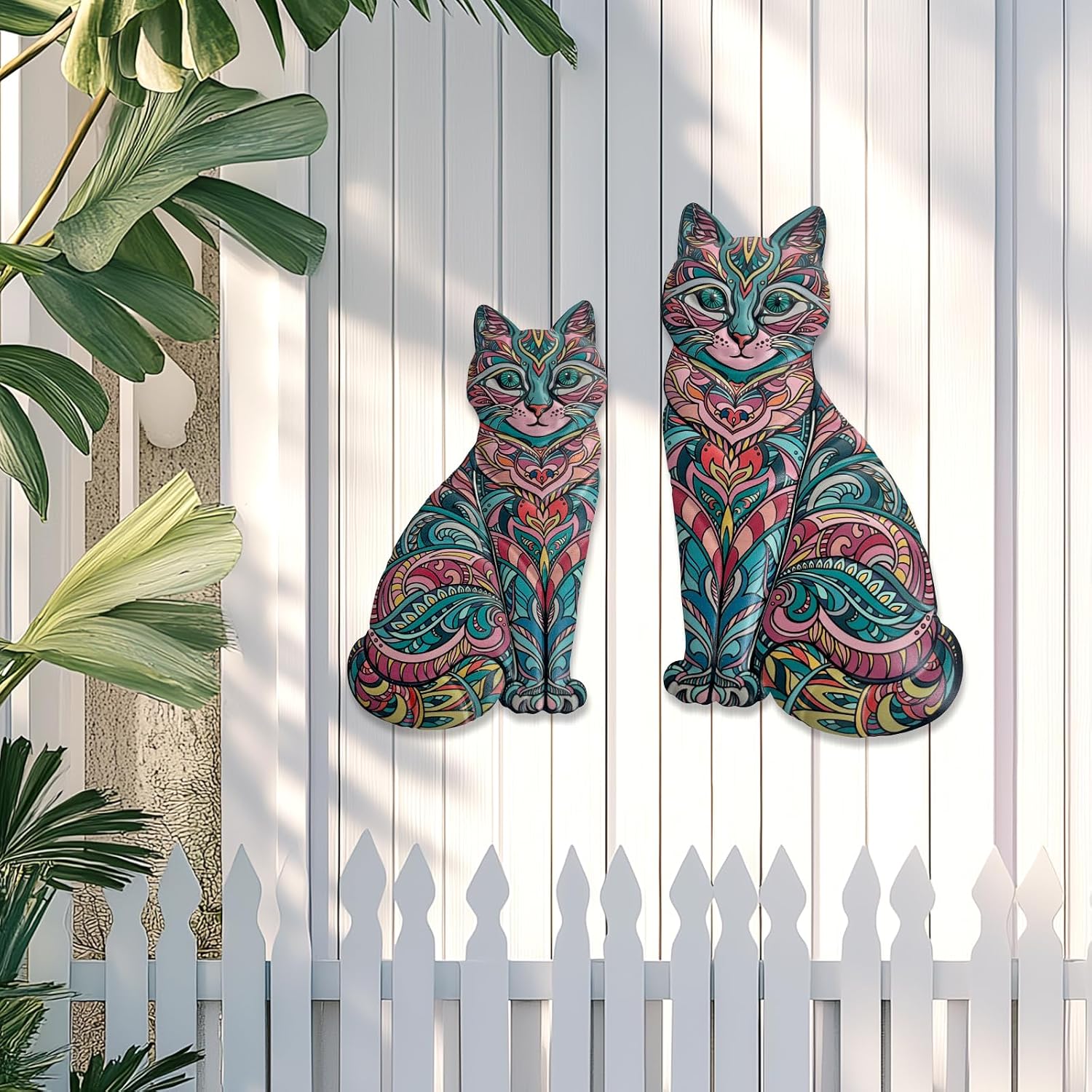Thumbnail 6 de Liffy Boho Cat Metal Wall Decor – Cat wall art 🖼