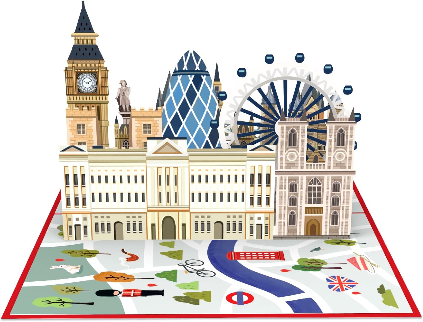 Thumbnail 4 de papercrush® Pop-Up Karte London – 3D Geburtstagskarte mit Reisegutschein für den Städtetrip