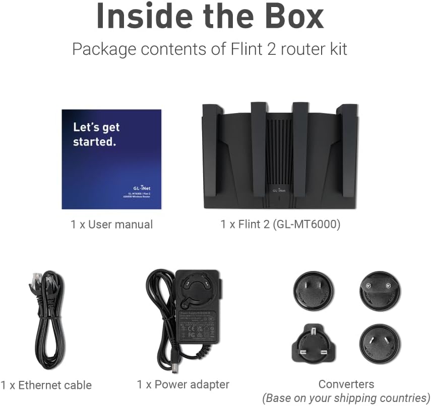 Thumbnail 5 de GL.iNet GL-MT6000 Flint 2 WiFi-6 6 Gbps 📶