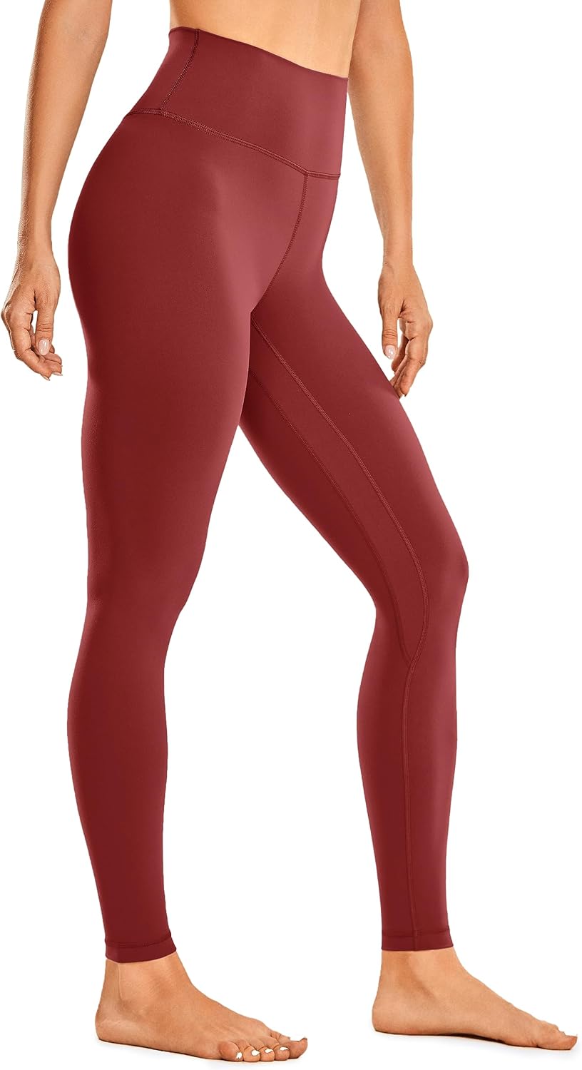 Detalle de Leggings sportivi CRZ YOGA da donna a vita alta, opachi, per fitness e yoga (64/71 cm)