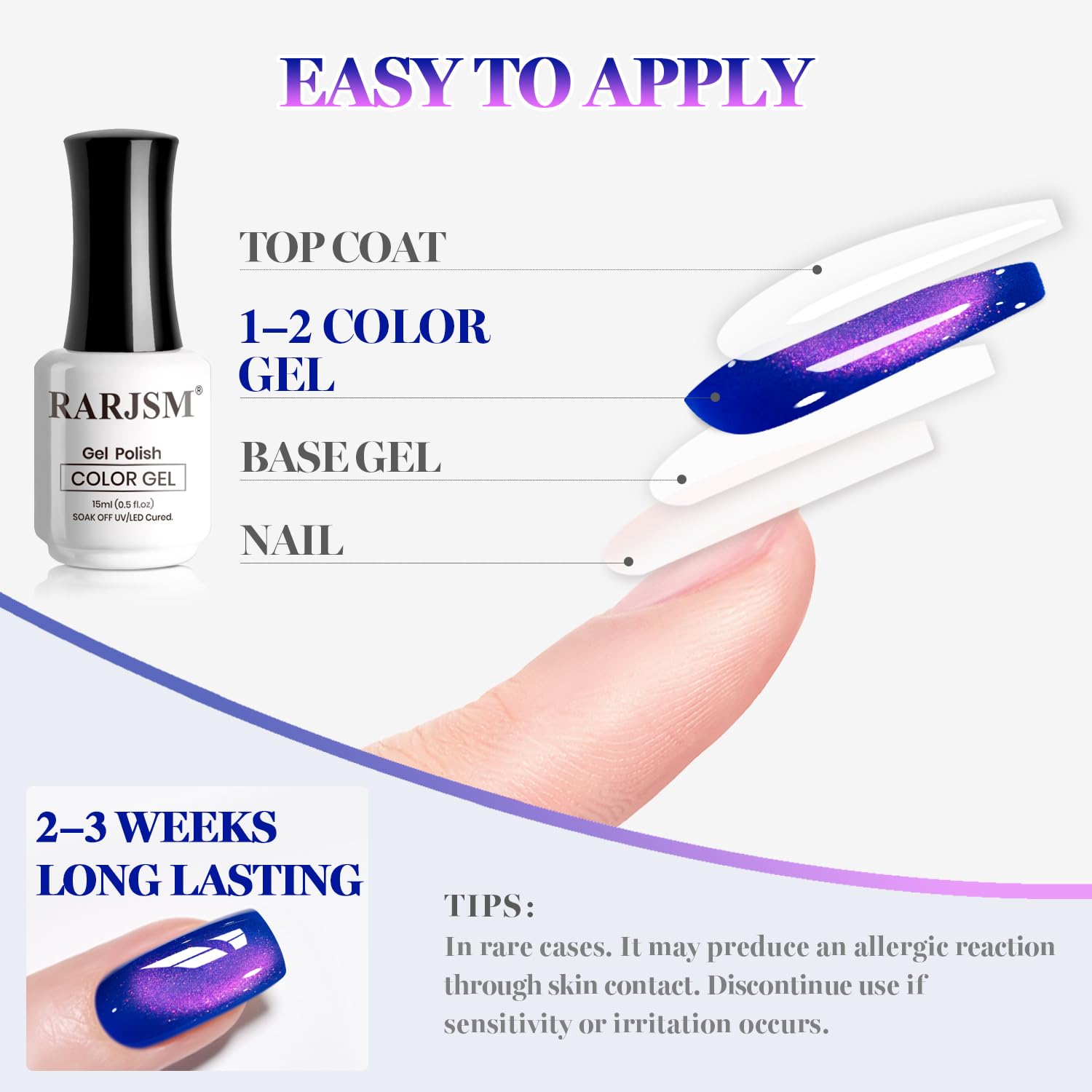 Thumbnail 5 de RARJSM Cat Eye Gel Nail Polish 15ml