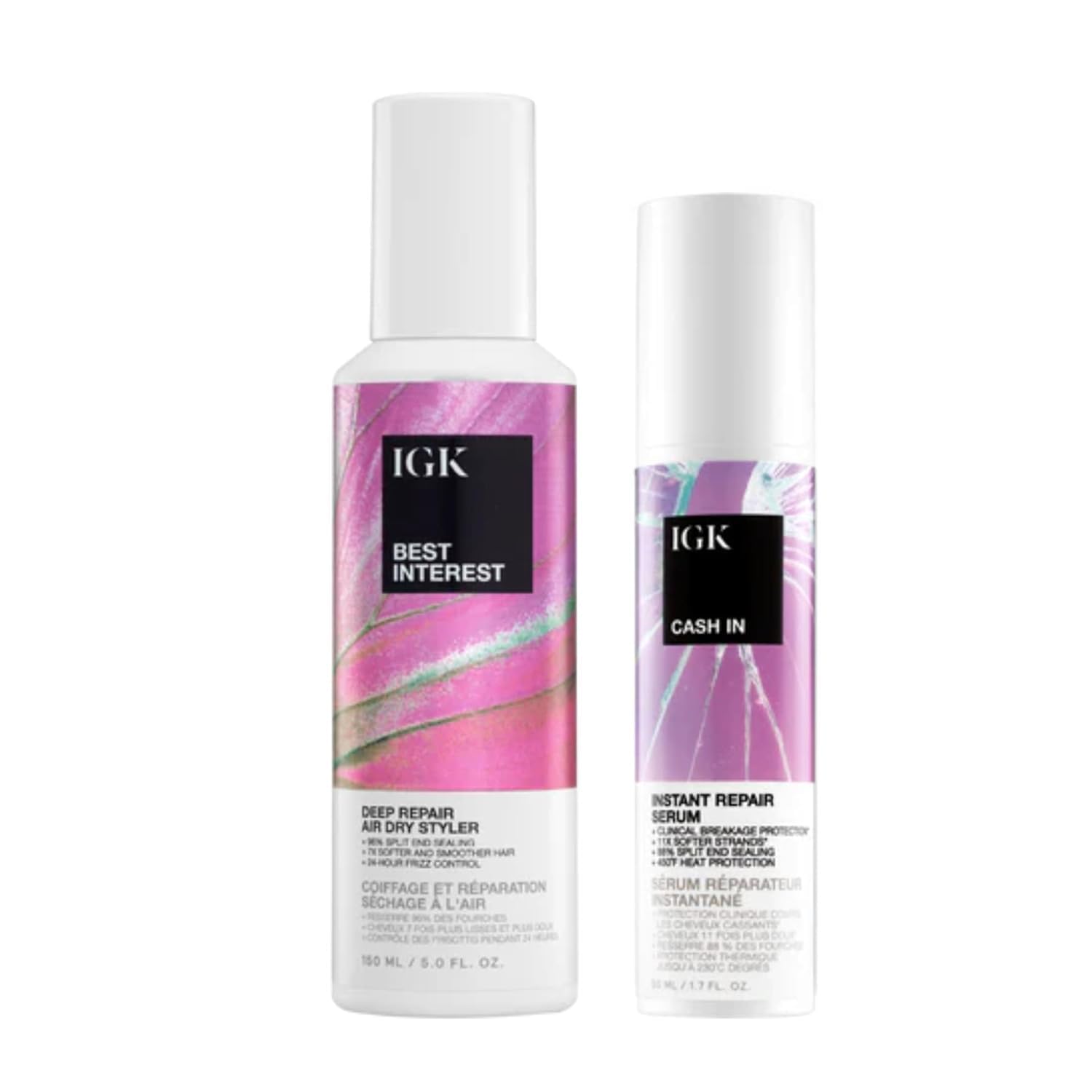 Detalle de IGK Best Interest + Cash In Duo 5 oz hair serum 💇♀