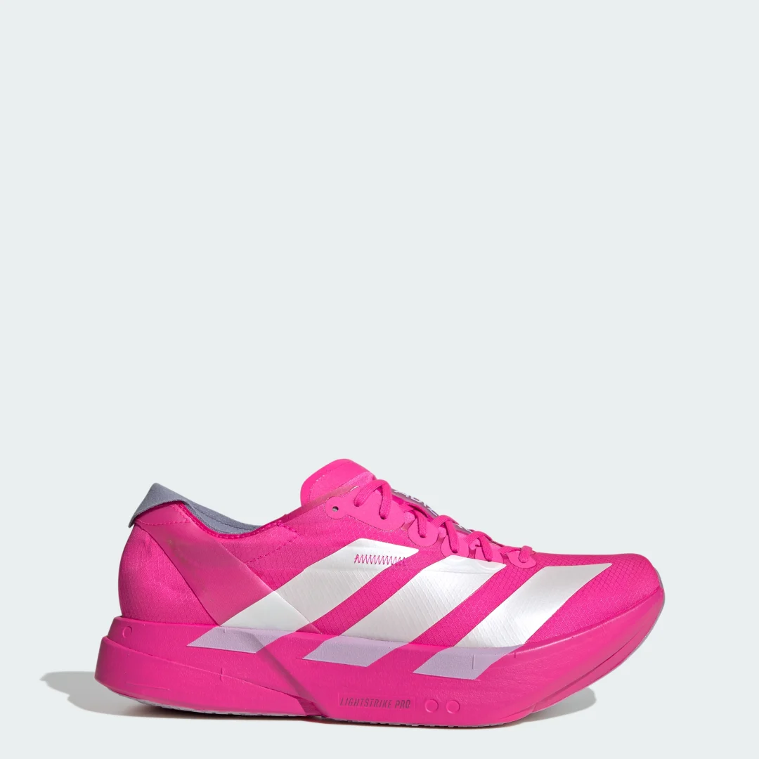 Detalle de Zapatilla Adizero Adios Pro 4 de Adidas — color rosa, rendimiento para tus entrenamientos