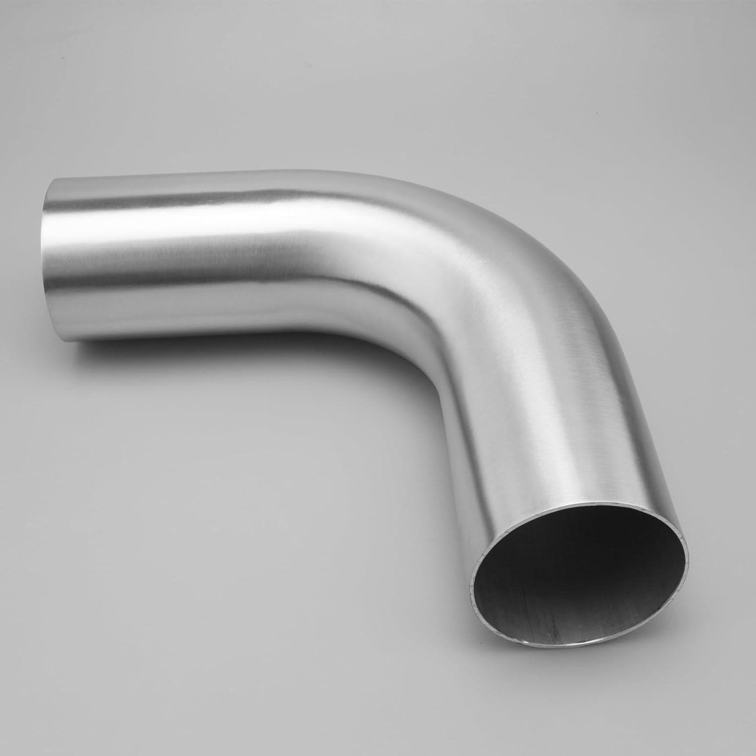 Detalle de AC PERFORMANCE 3-inch (76mm) OD 90 Degree Aluminium Intercooler Pipe – 1.3D Radius, Brushed Finish