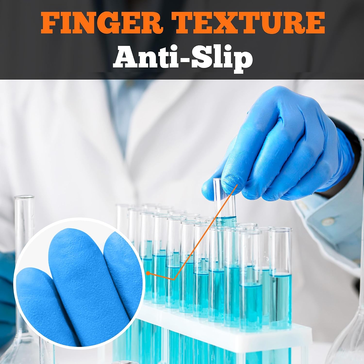 Thumbnail 5 de TitanFlex Nitrile Exam Gloves - 6-mil Heavy Duty, Blue, Latex- and Powder-Free
