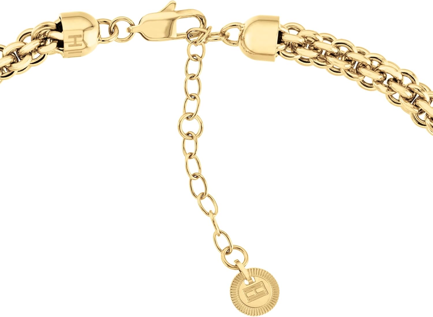 Thumbnail 2 de Tommy Hilfiger gioielli da donna: bracciale a catena in acciaio placcato oro 23K e collana coordinata