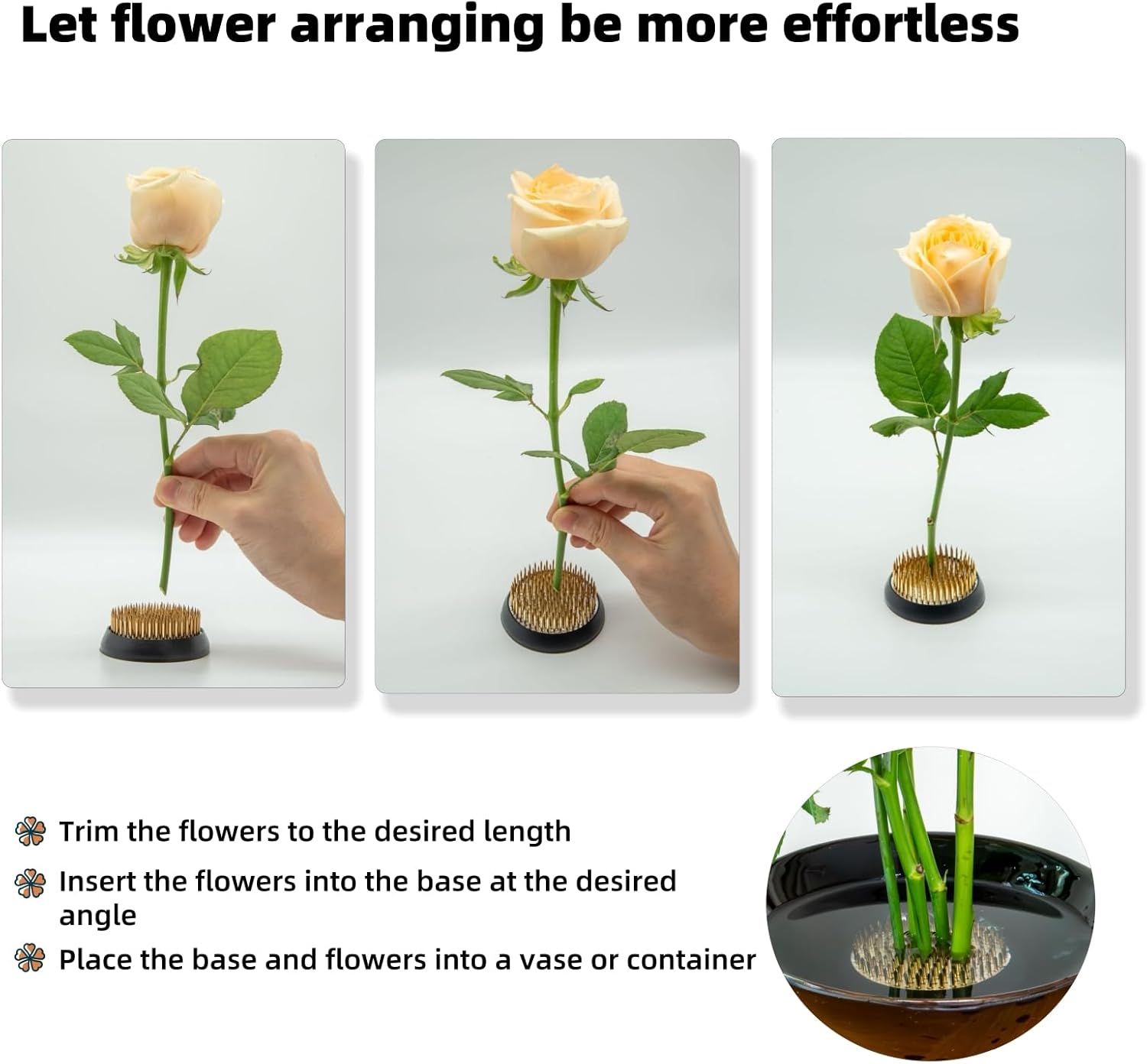 Thumbnail 3 de Kybelehoo Blumenigel Runde Halterung für Blumenarrangements