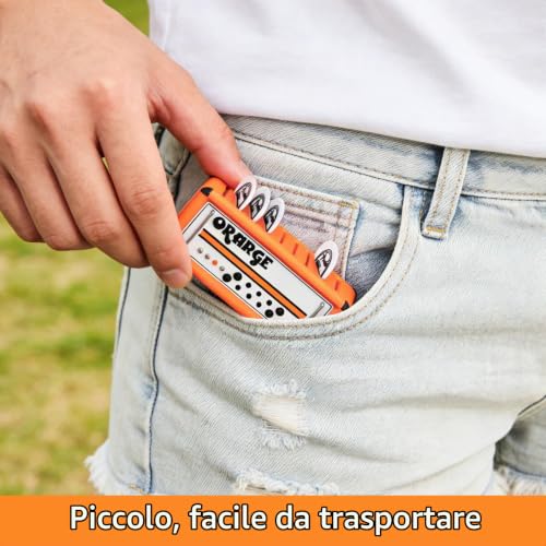 Thumbnail 7 de Letuxaamz Porta Plettri per Chitarra: Organizer Stile Ampli con 9 Scomparti e Custodia in Pelle Marrone