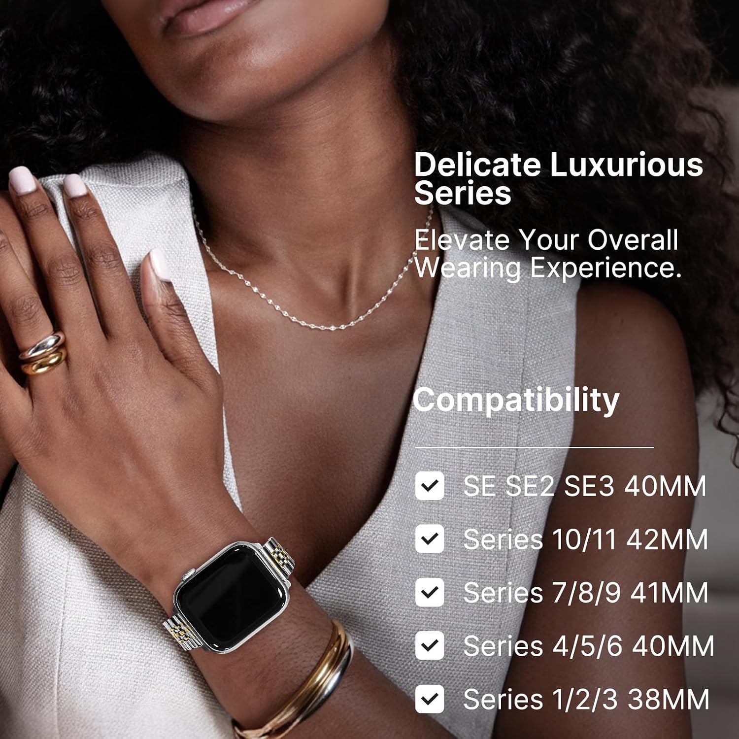Detalle 2 de Fullmosa Slim Metal Strap 42mm for Apple Watch