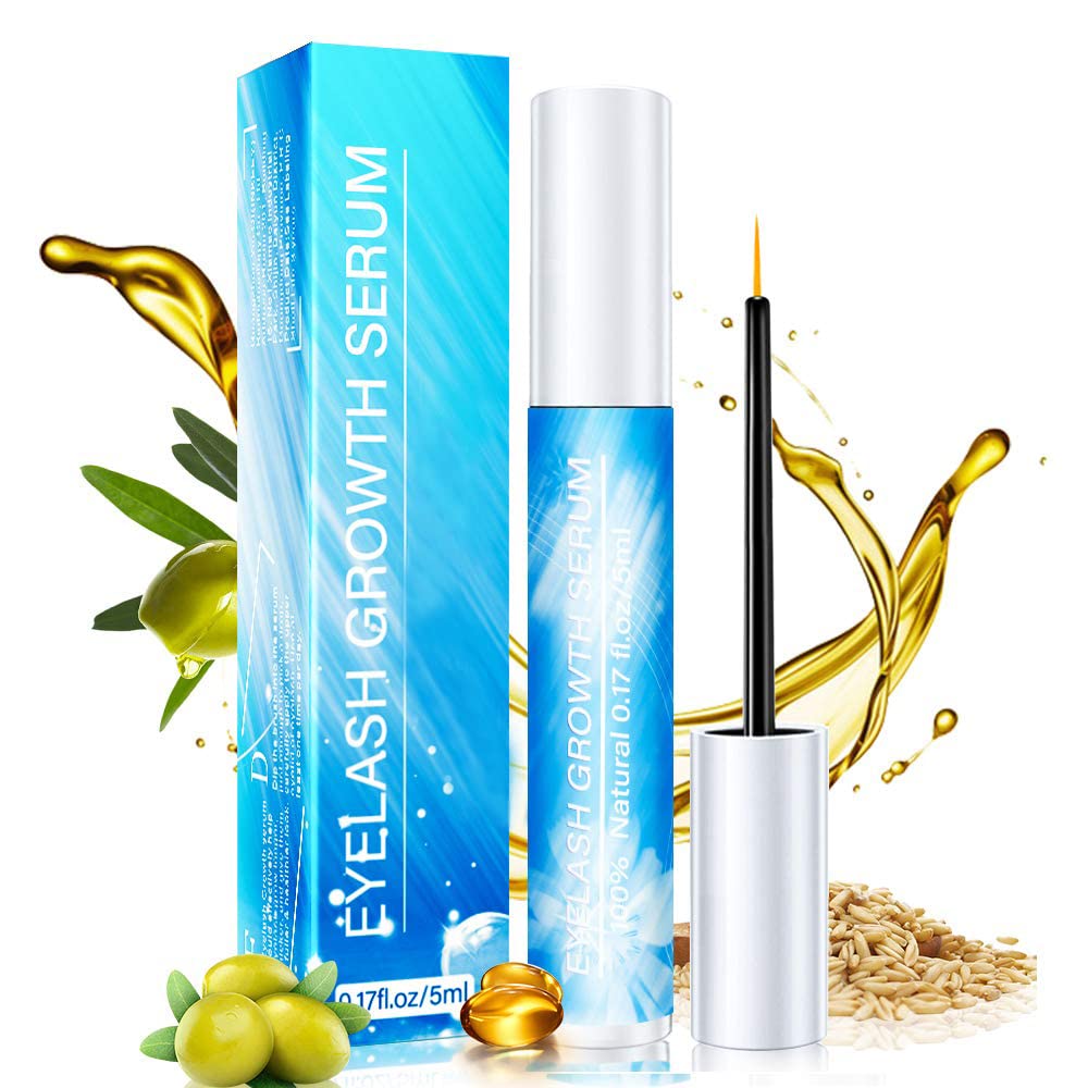 Wimpernserum ohne Hormone (5 ml) – Lash- und Augenbrauenserum für längere, dichtere Wimpern
