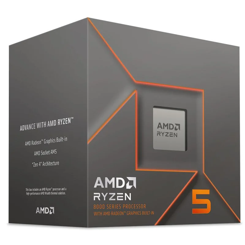 Detalle de AMD Ryzen 5 8500G 3.5/5 GHz Box: CPU con gráficos Radeon 740M para PC sin GPU dedicada