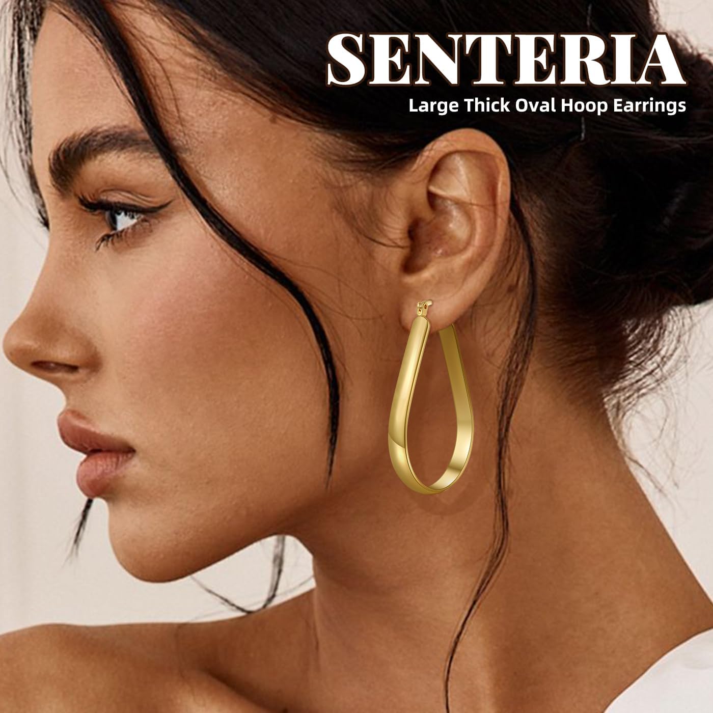 Detalle de Senteria Silbers Creolen 30/40/65 mm
