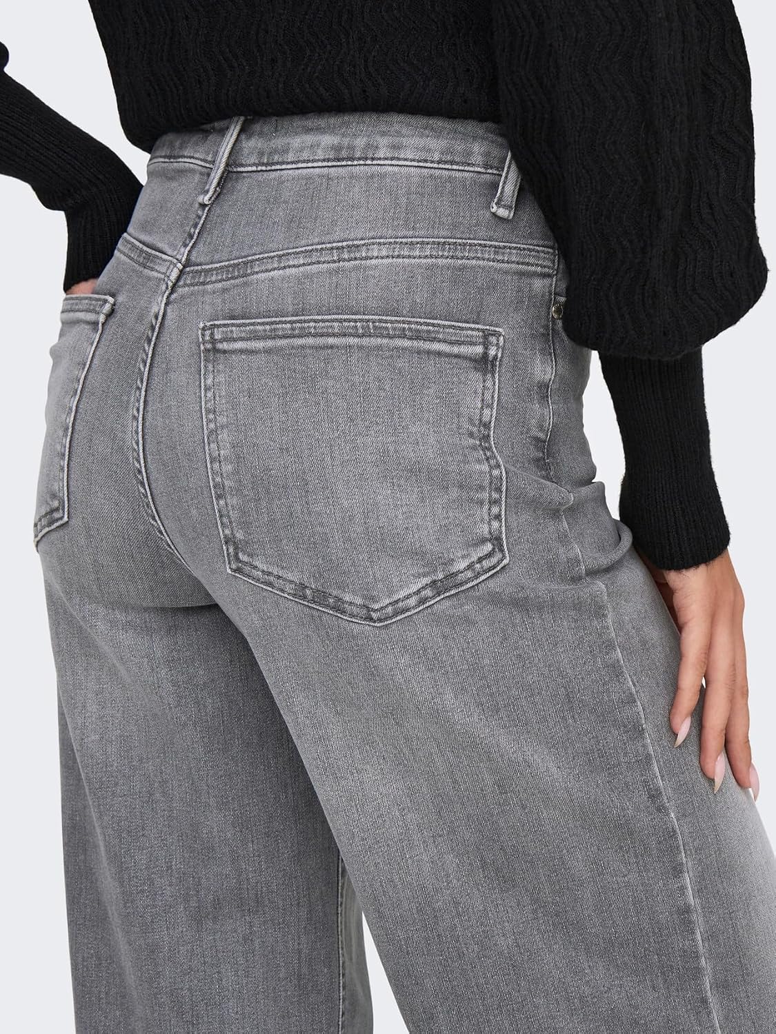 Detalle de ONLY Female Jeans ONLMADISON: Jeans mit weitem Bein, Hohe Taille