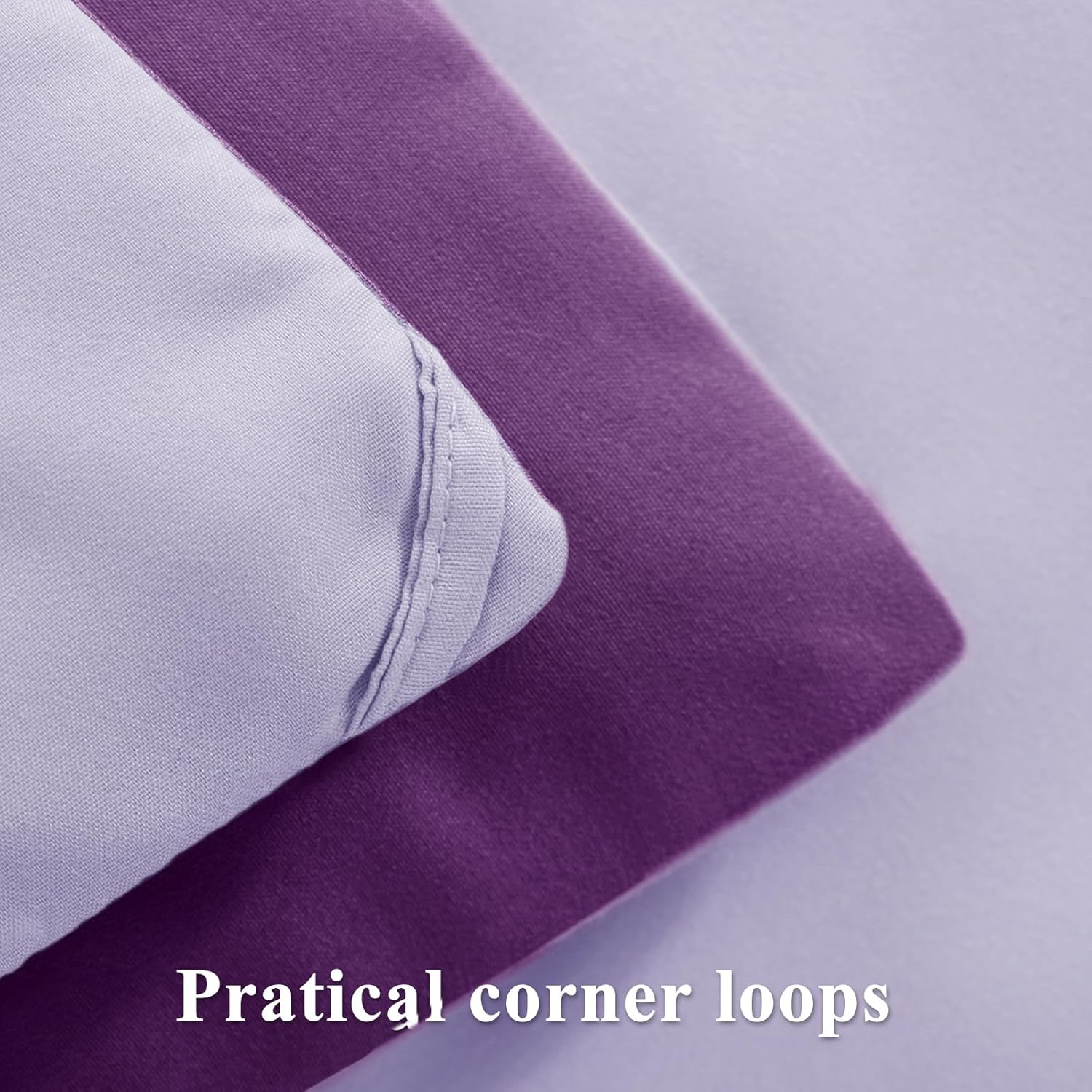 Thumbnail 6 de Aisbo Coverless Duvet Super King 10.5 Tog (260x220cm) Purple Cosy Lightweight Quilt with 2 Pillowcases