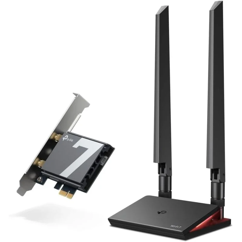 Detalle de TP-Link Archer TBE550E: Adaptador PCIe Wi‑Fi 7 BE9300 Tri-Banda con Bluetooth 5.4