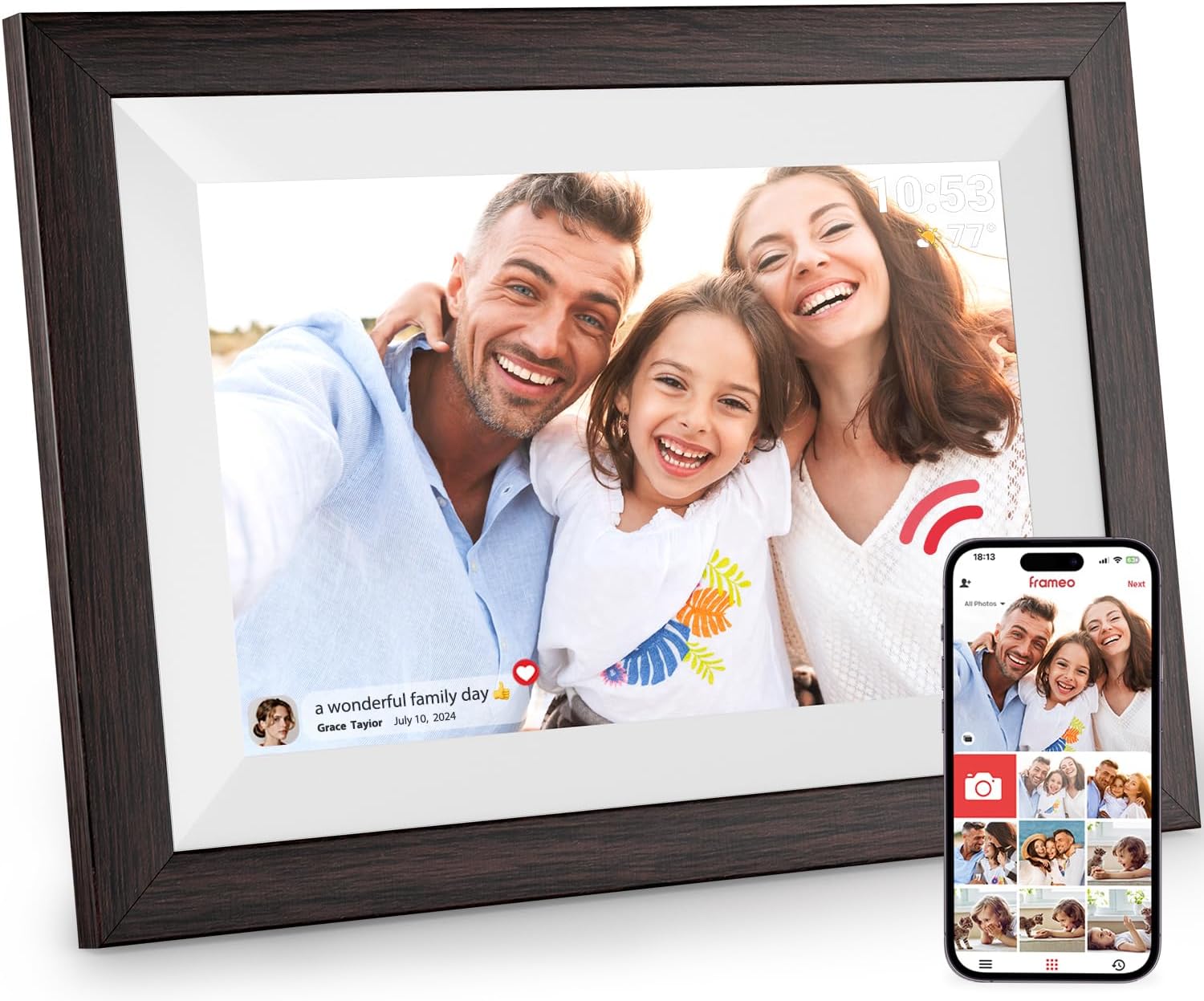 Detalle de Hesmor Frameo 10.1 Inch Digital Photo Frame