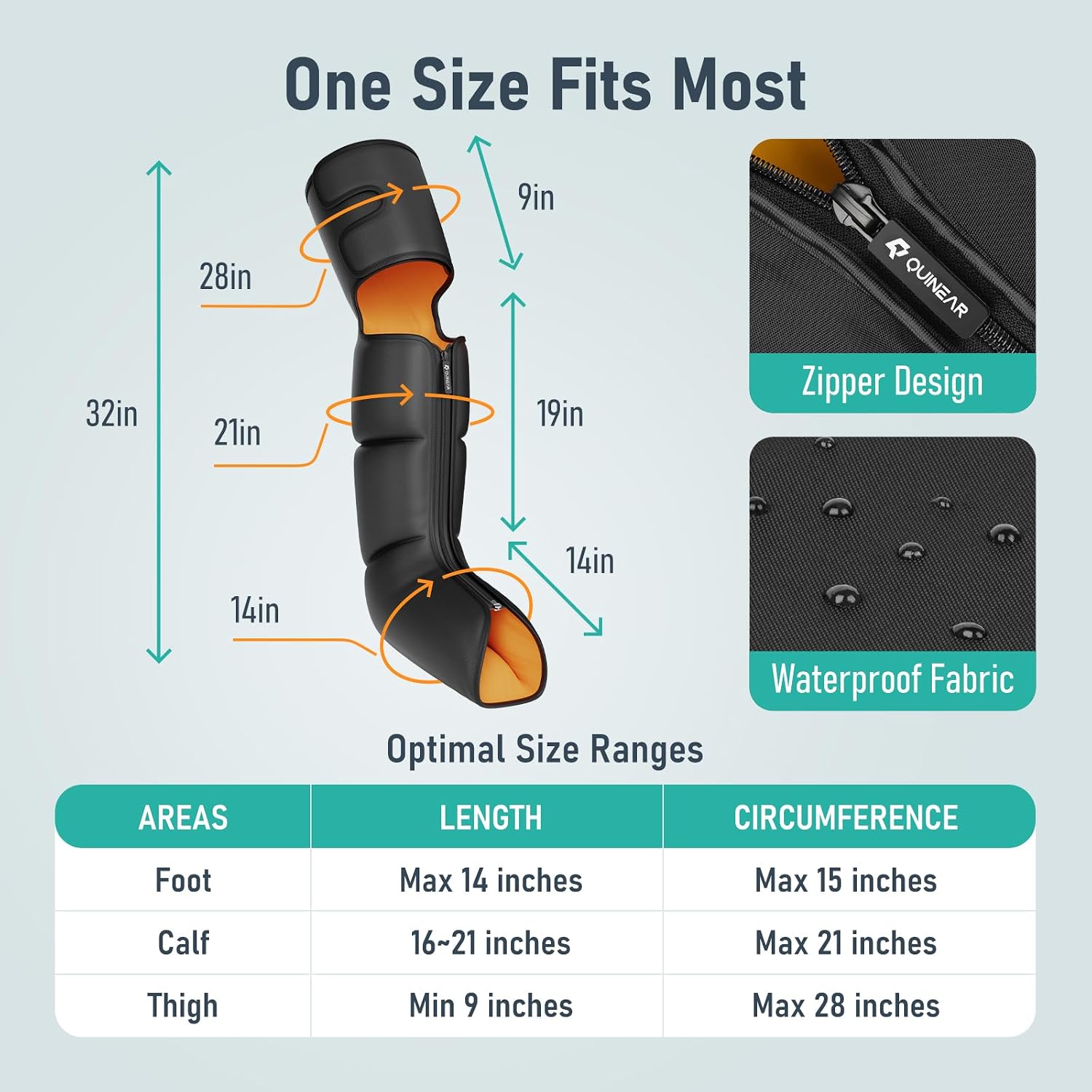 Thumbnail 5 de QUINEAR Leg Massager 3-in-1 with Heat