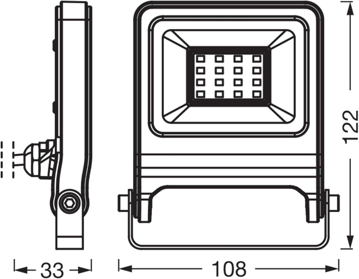 Thumbnail 1 de OSRAM Proiettore LED ENDURA FLOOD PC 10W, 2-Pack – 1000 lm, 3000K, IP65, alluminio riciclato