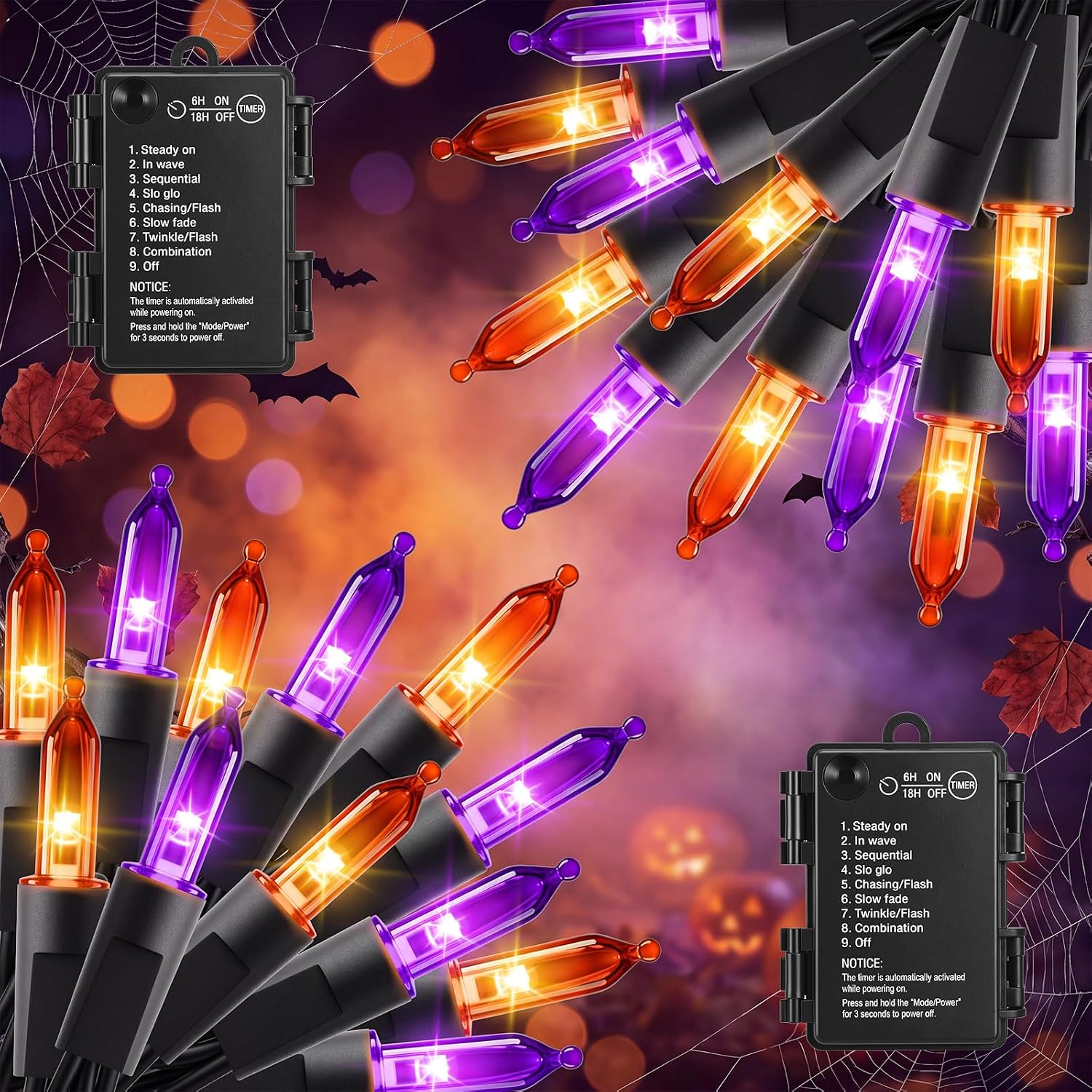 Detalle de Brightown Halloween String Lights, 100 LEDs