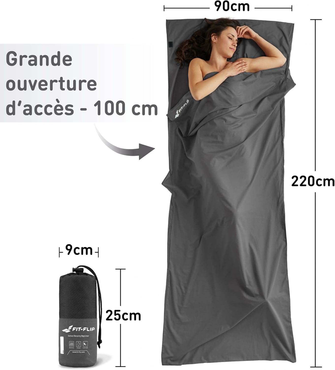 Thumbnail 1 de Fit-Flip Drap de Couchage Ultra Léger 325 g