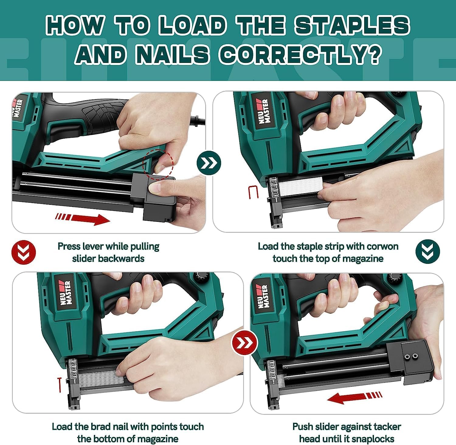 Thumbnail 5 de NEU MASTER NTC0040-AU Electric Brad Nailer 18G