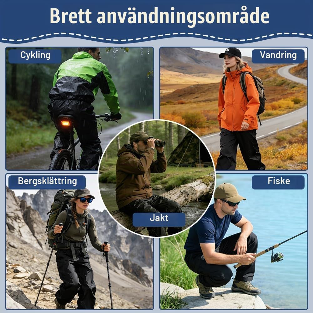 Thumbnail 6 de BSBUY vattentäta överdragsbyxor – lätta, vindtäta och ofodrade