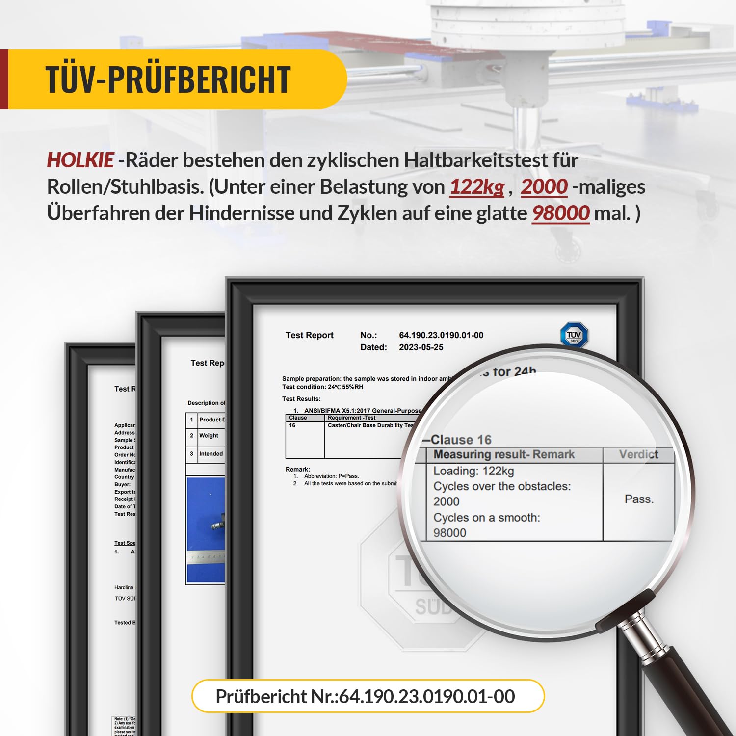 Thumbnail 2 de HOLKIE Bürostuhlrollen 10er-Set – glatte, schonende Parkettrollen 11x22 mm