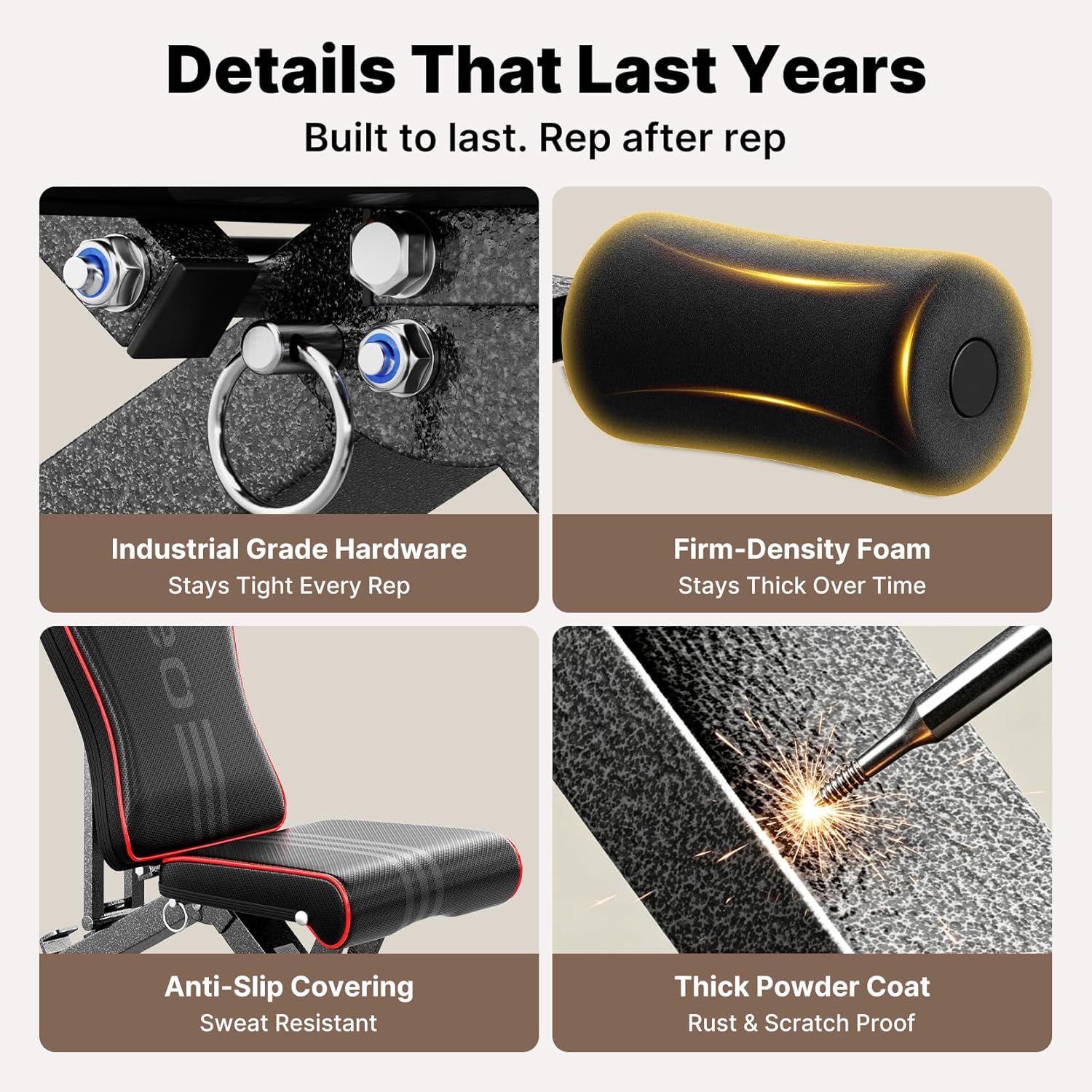 Thumbnail 5 de Yoleo Adjustable Weight Bench 23.1 lb 🏋️♀