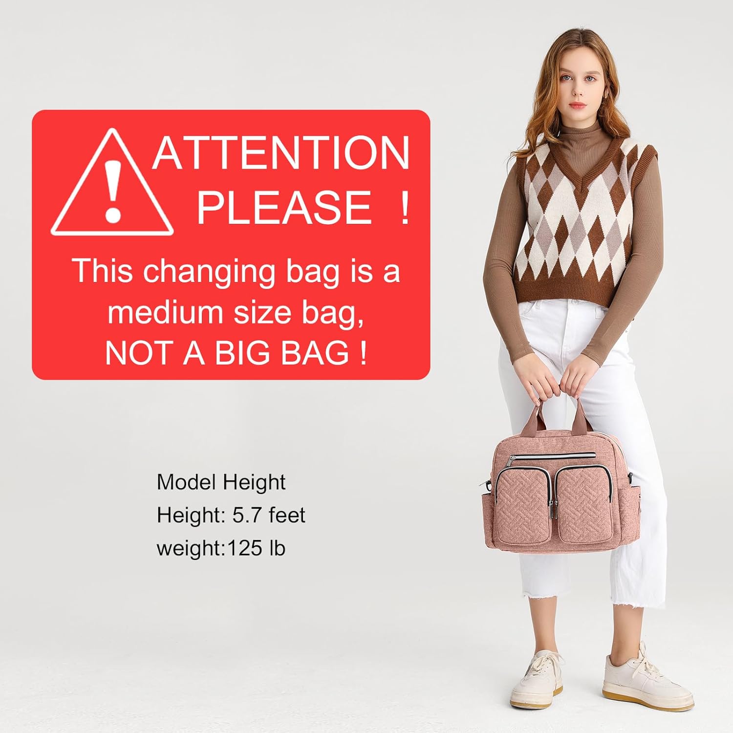 Thumbnail 1 de Kono Baby Changing Bag: Multifunction Nappy Bag with Insulated Pockets and Pram Straps