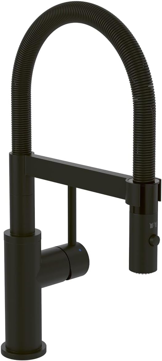 Detalle de Villeroy & Boch Steel Expert Compact – bateria kuchenna z obrotową wylewką, czarna