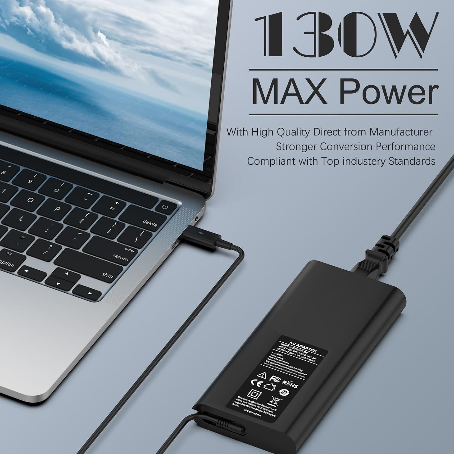 Detalle 2 de shefor 130W USB C Netzteil für Dell XPS 15