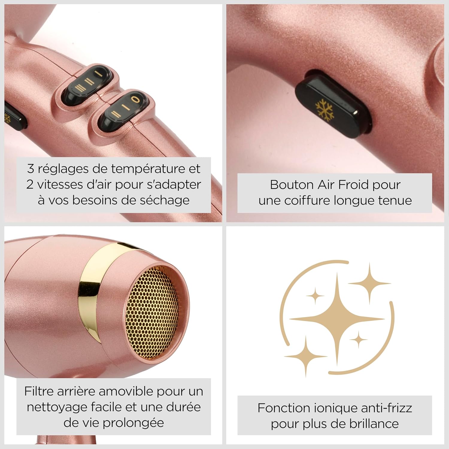 Detalle 2 de BaByliss 2100W Rose Gold ⚡