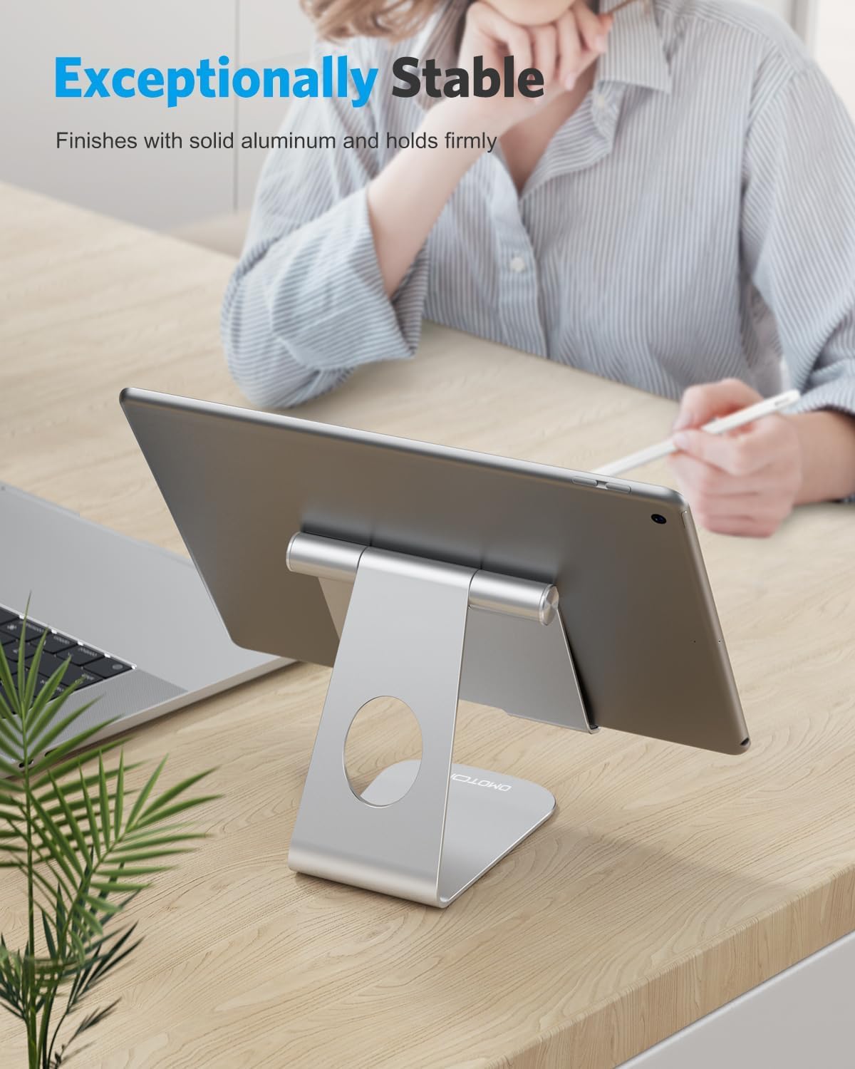Thumbnail 3 de OMOTON Verstellbarer Tablet Ständer: Aluminium Halterung für Tablets bis 12,9 Zoll
