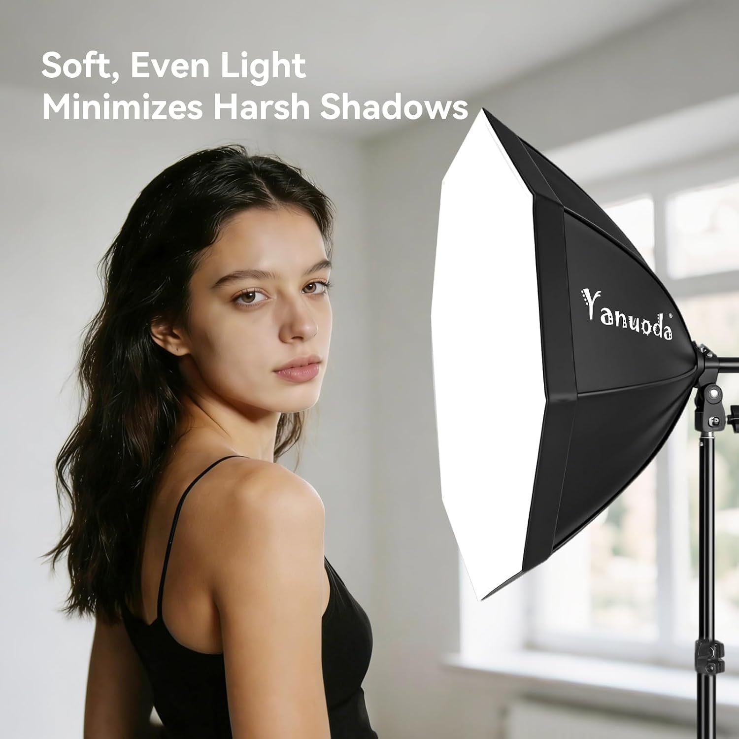 Thumbnail 1 de 20"x20" Softbox Lighting Kit (Single) — 95W Dimmable LED with Remote and 3 Colour Temperatures
