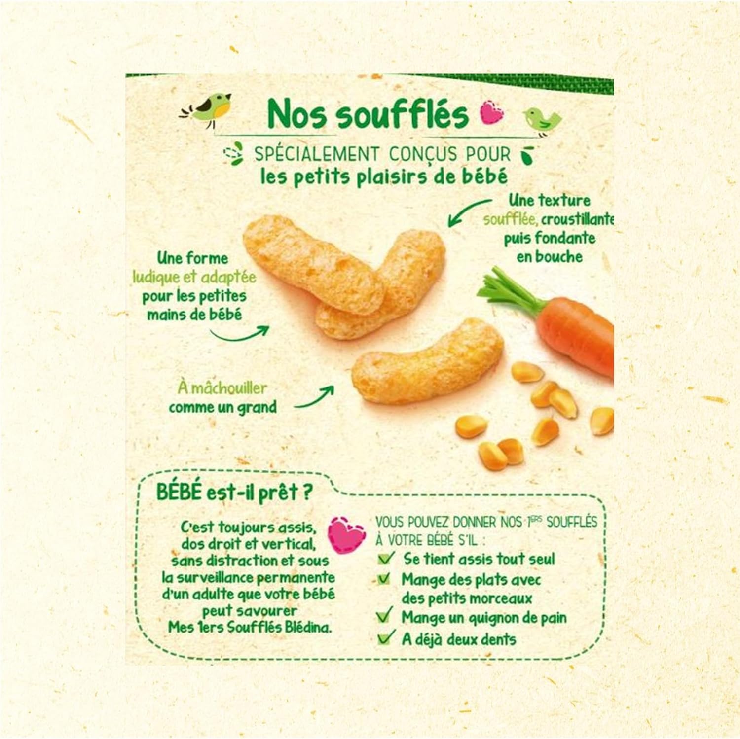 Detalle 2 de BLÉDINA Mes 1ers Soufflés 10 mois 🍪