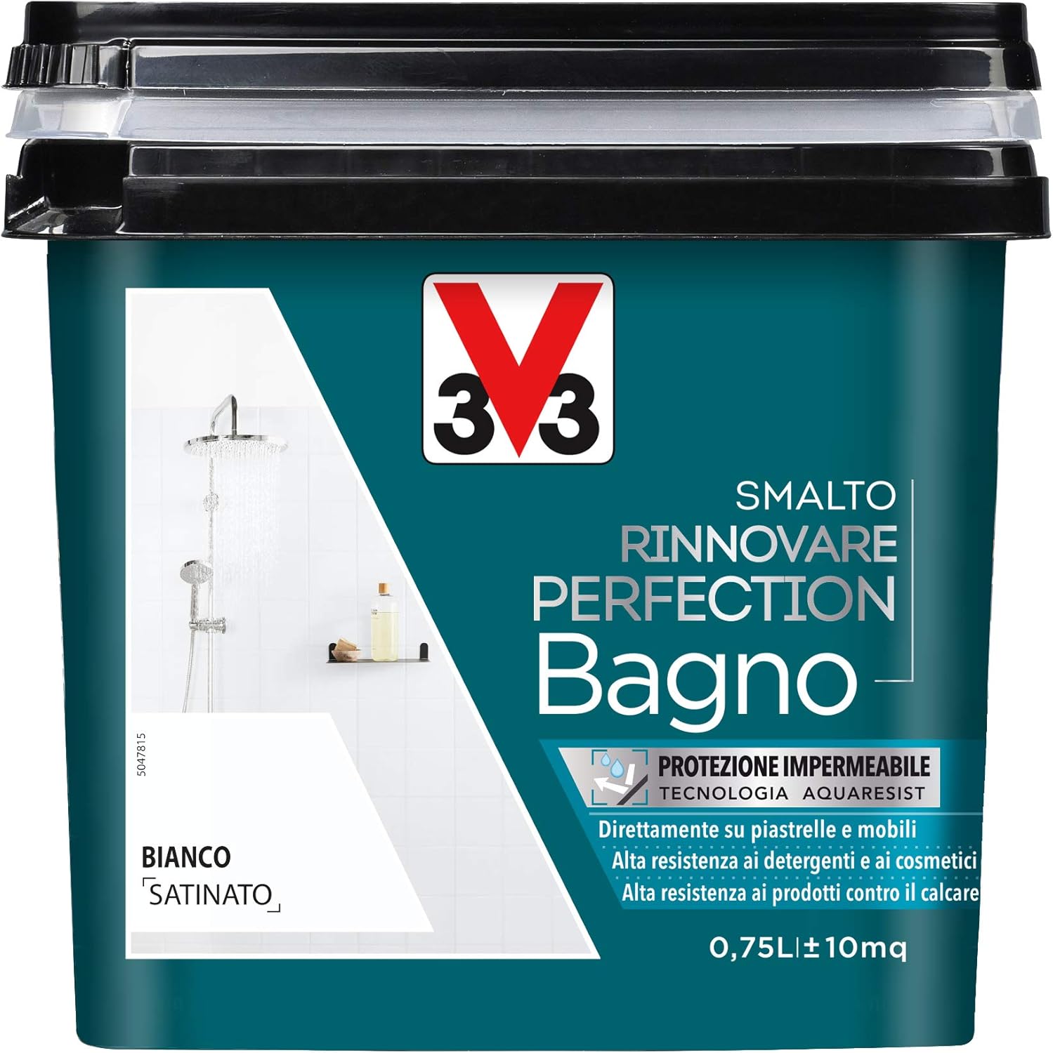 Thumbnail 6 de V33 Smalto Rinnovare Bagno Grigio Tortora 0,75 L