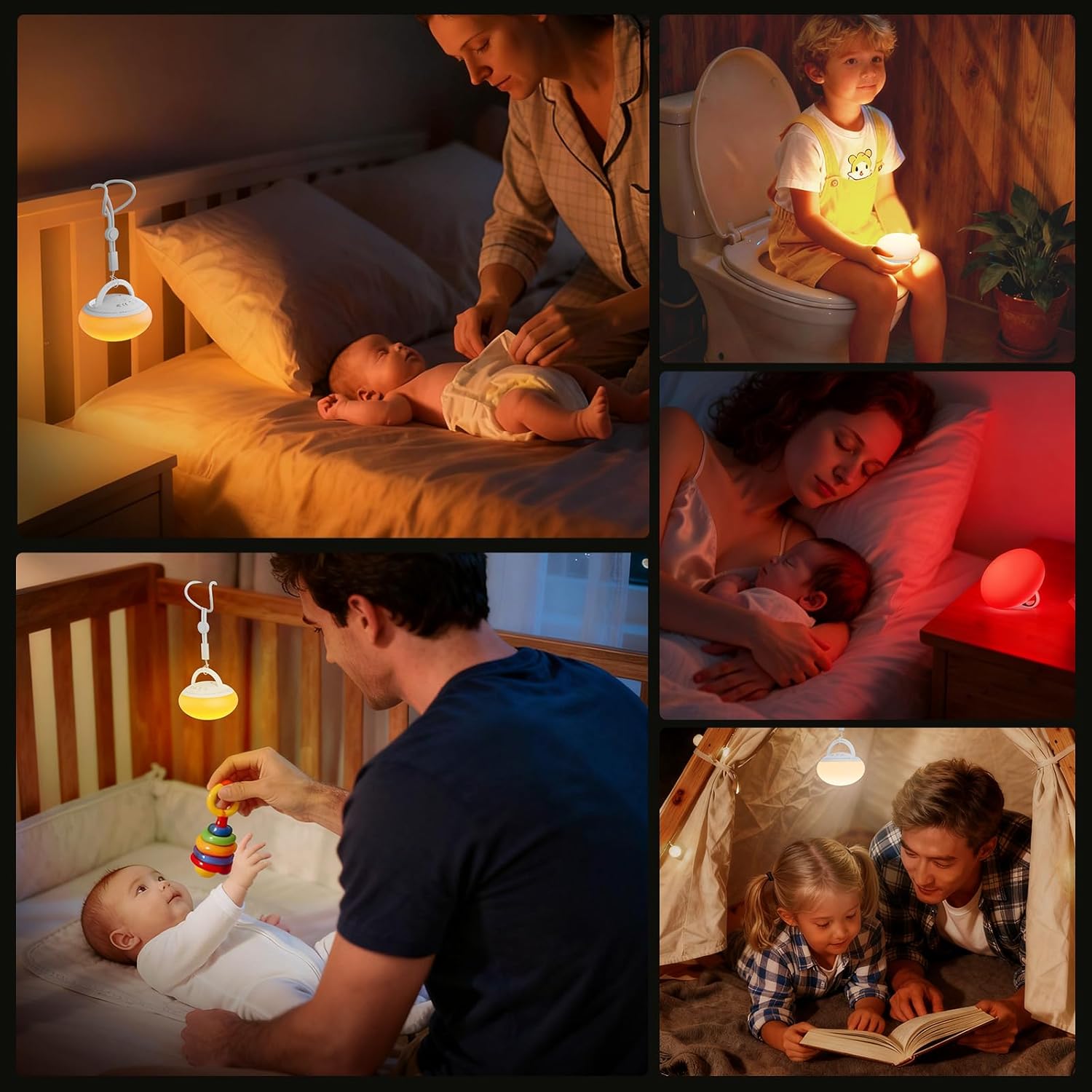 Thumbnail 6 de MAHYKO Nachtlicht Baby aus BPA-freiem Silikon – dimmbares Stilllicht mit 3 Timer-Modi