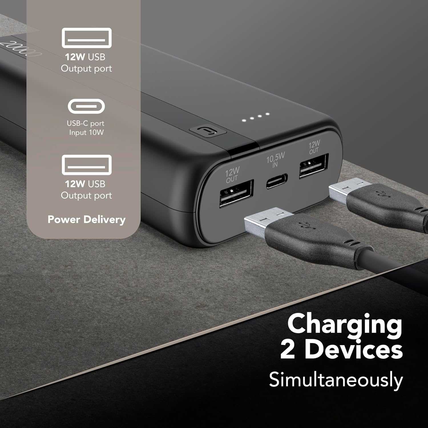 Detalle 2 de Cellularline Power Bank 20000 20 000 mAh