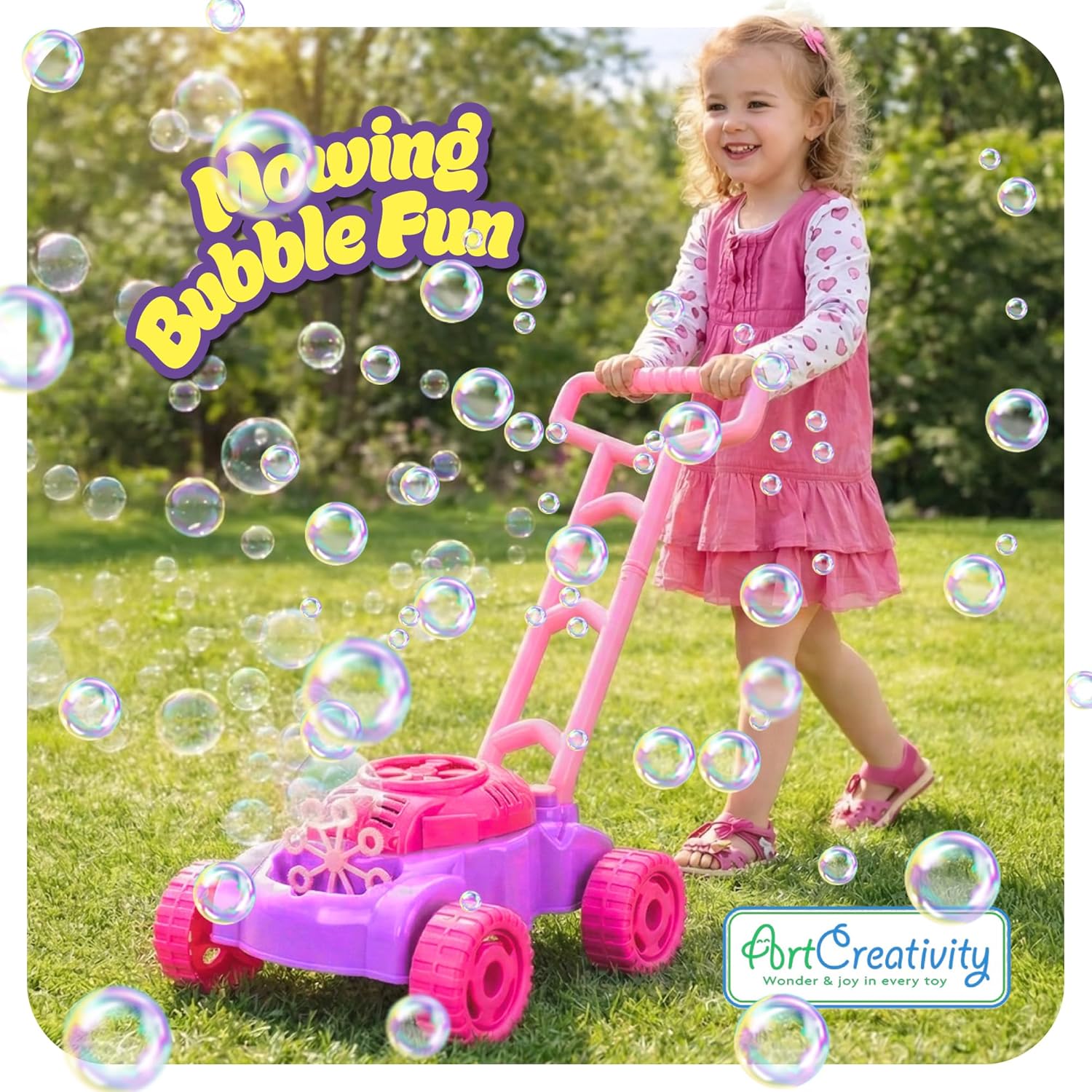 Thumbnail 1 de ArtCreativity Bubble Lawn Mower 18"
