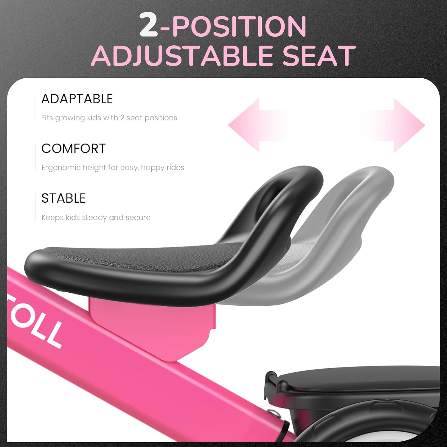 Detalle de Umatoll Tricycle for Toddlers 3-Position Seat 2-5