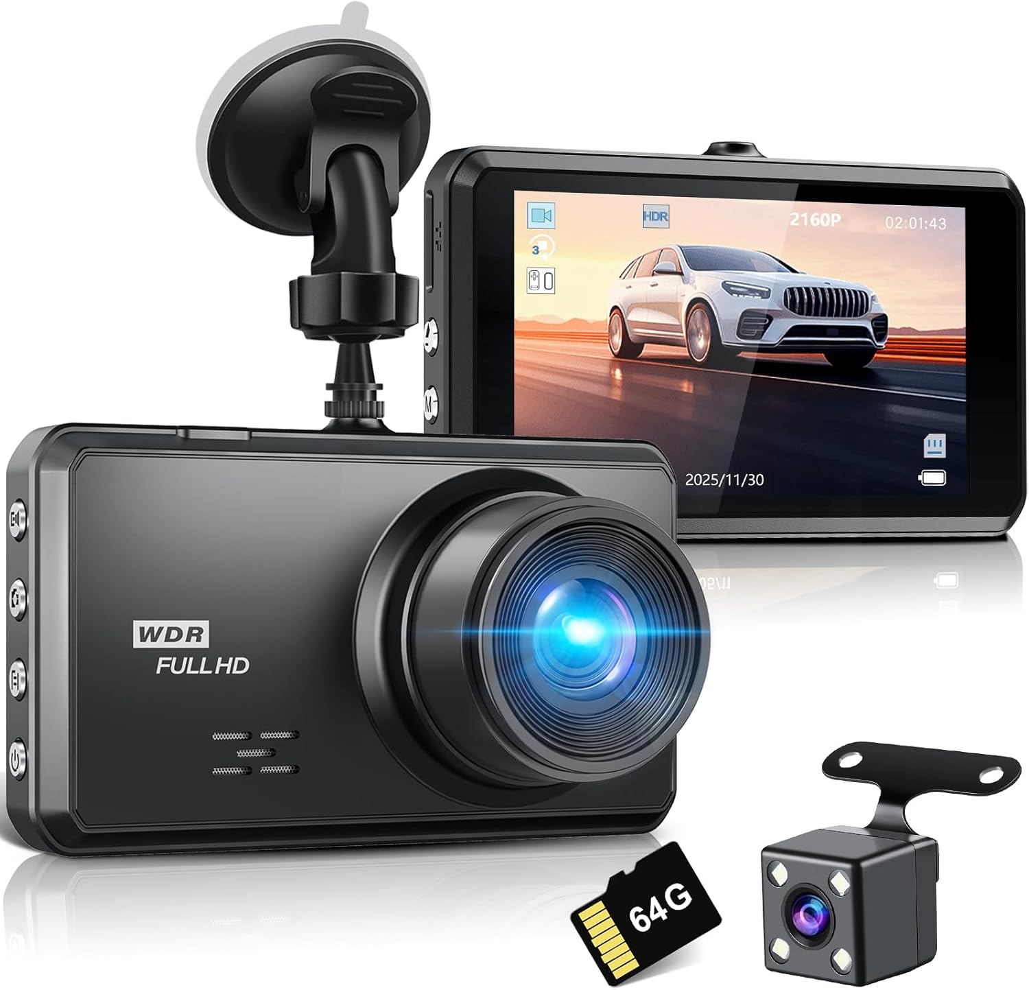 Detalle de Miden 4K+2.5K Doppia Dashcam