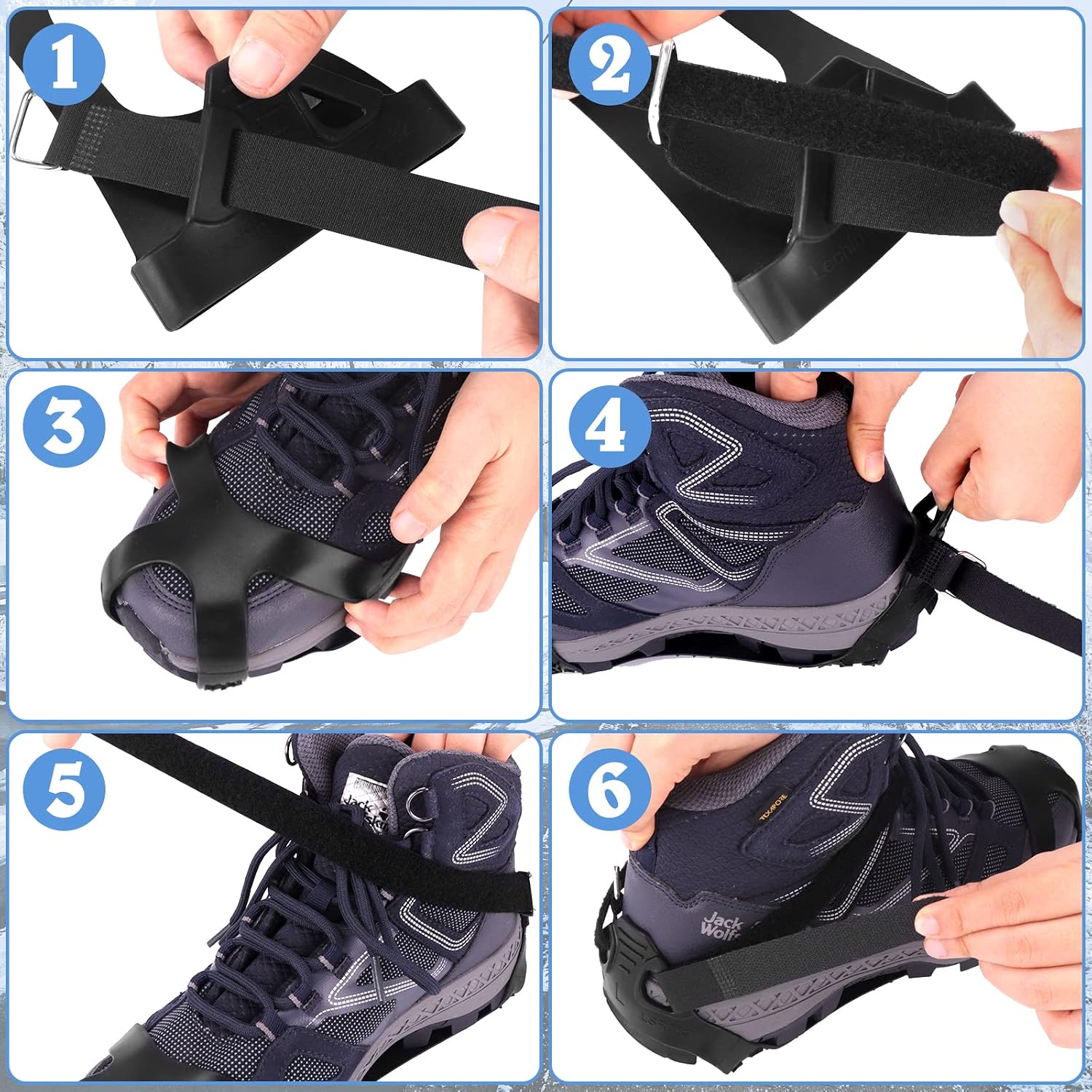 Detalle de Lechin Schuhspikes Eisspikes aus Silikon und Edelstahl