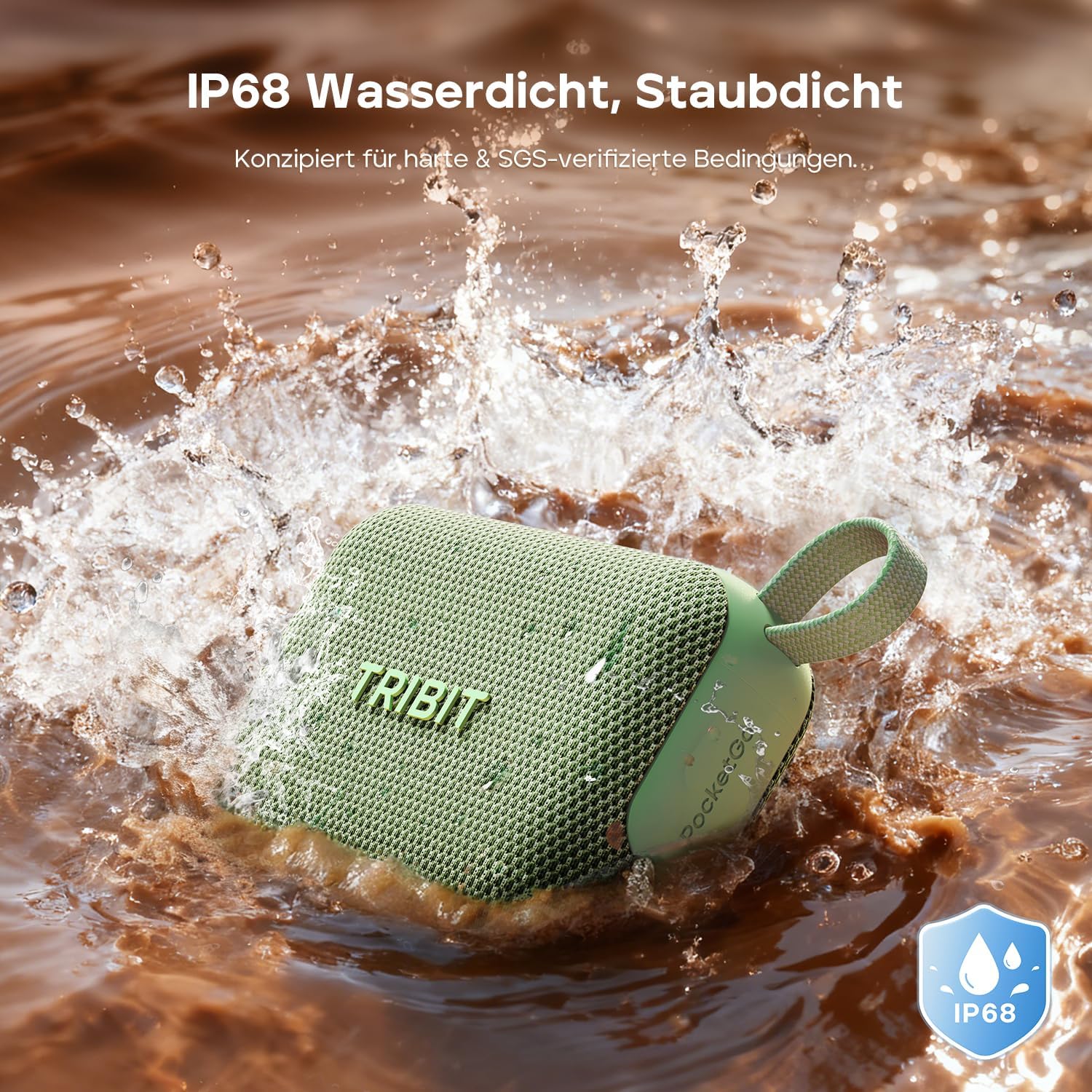 Thumbnail 2 de Tribit PocketGo Mini Bluetooth-Lautsprecher – bis zu 20 Stunden, IP68, schwimmfähig, EQ & TWS