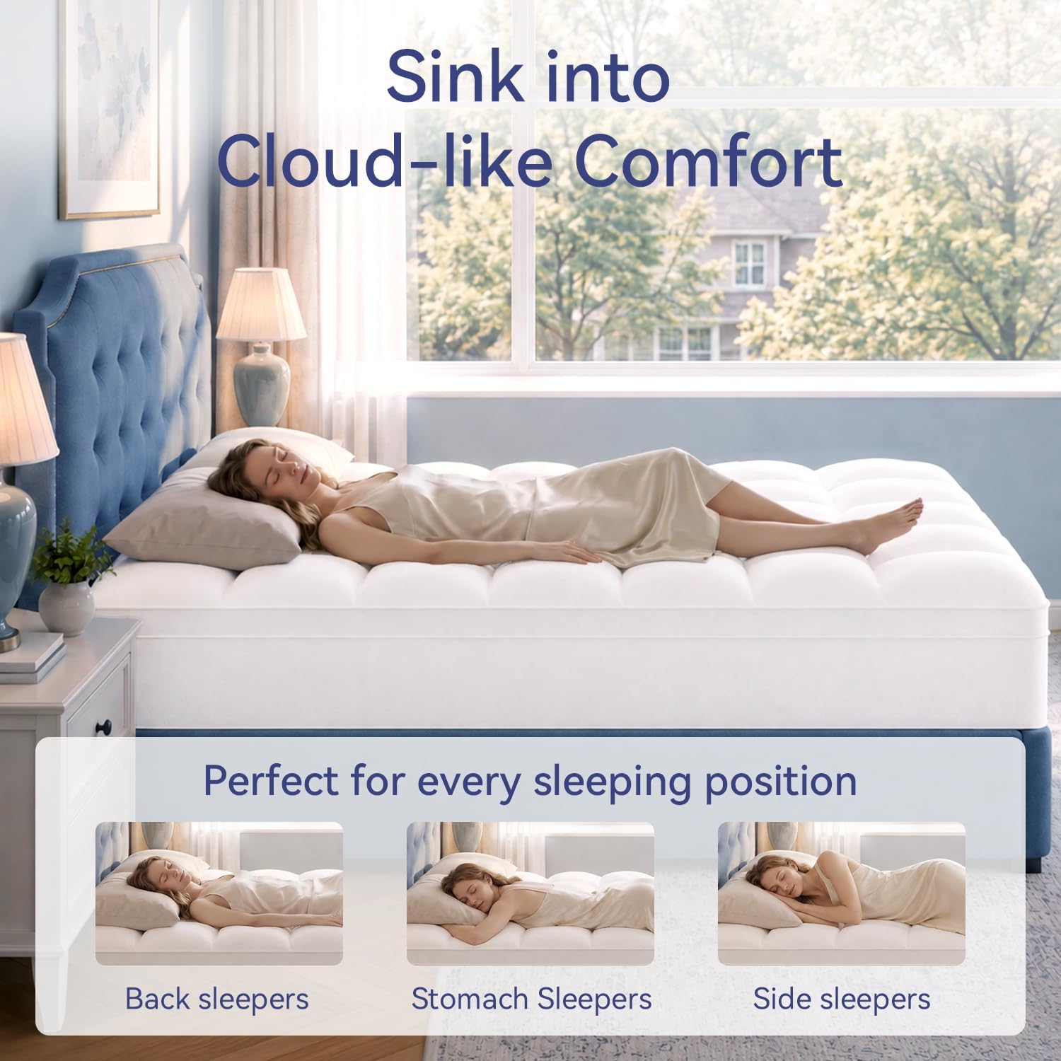 Detalle 1 de ELEMUSE Mattress Topper King