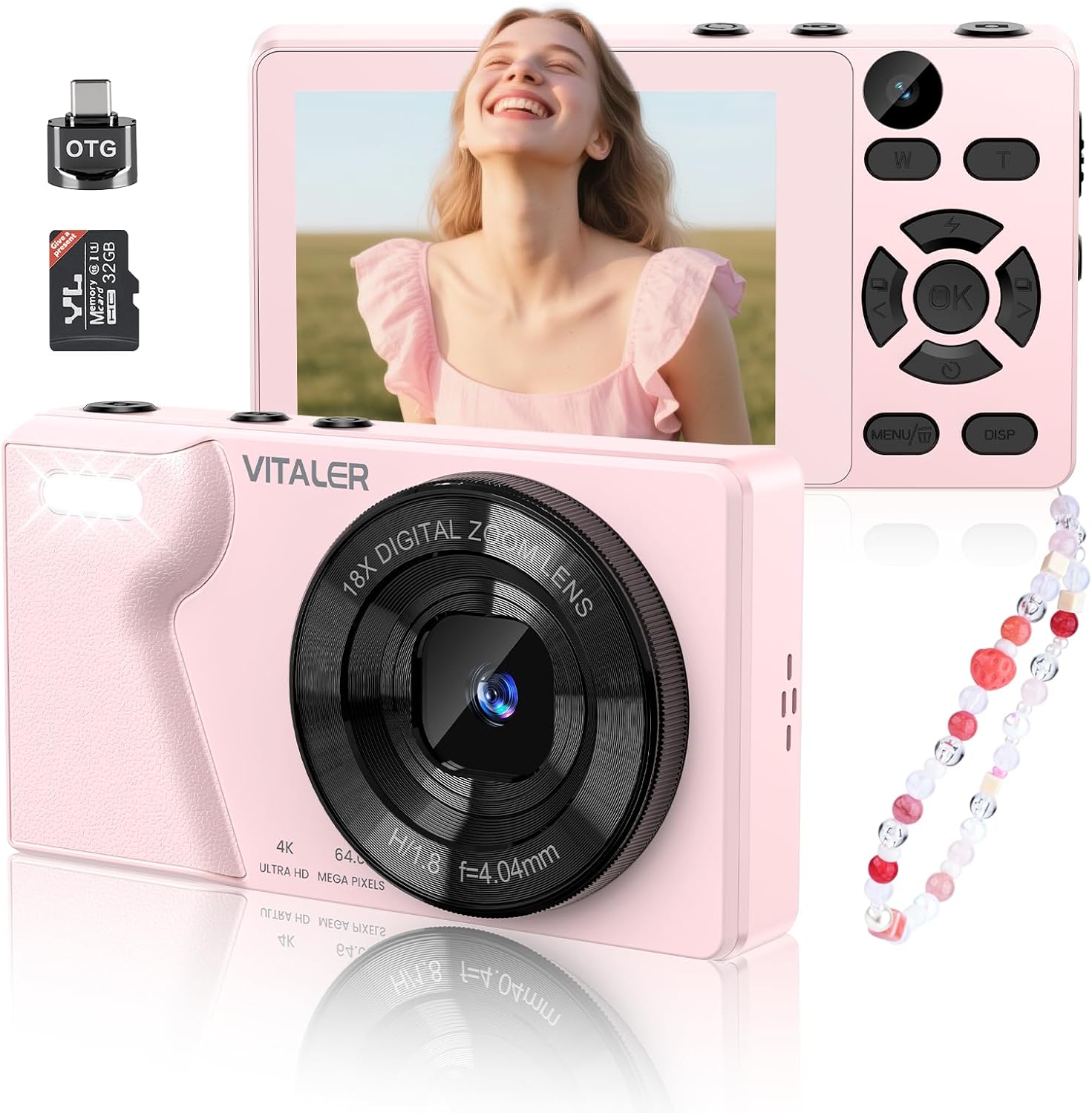 Detalle de Vitaler 64MP 4K Digital Camera with Autofocus