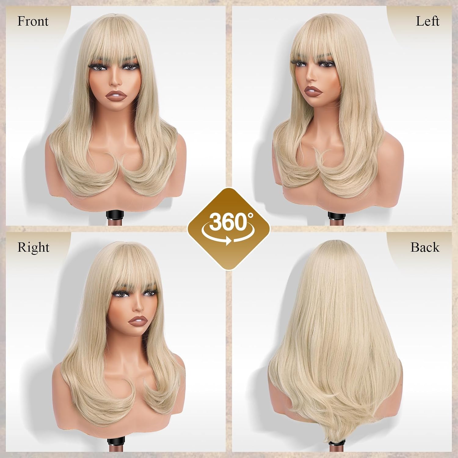 Detalle de FESHFEN Wig, 18-Inch