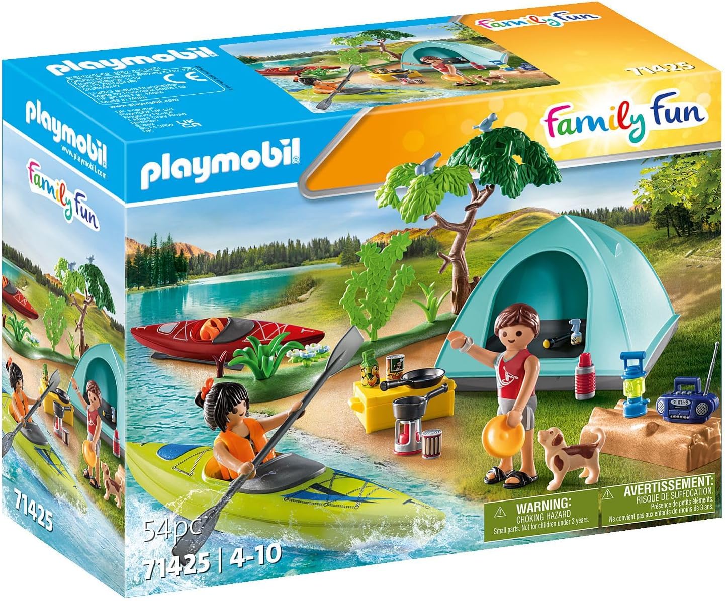 Thumbnail 1 de PLAYMOBIL Family Fun 71425: aufregendes Naturabenteuer am Zeltplatz (ab 4 Jahren)
