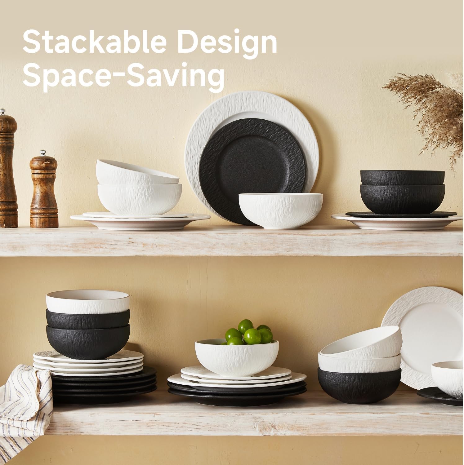 Detalle de KINGSTONE Dinnerware Set 24-Piece