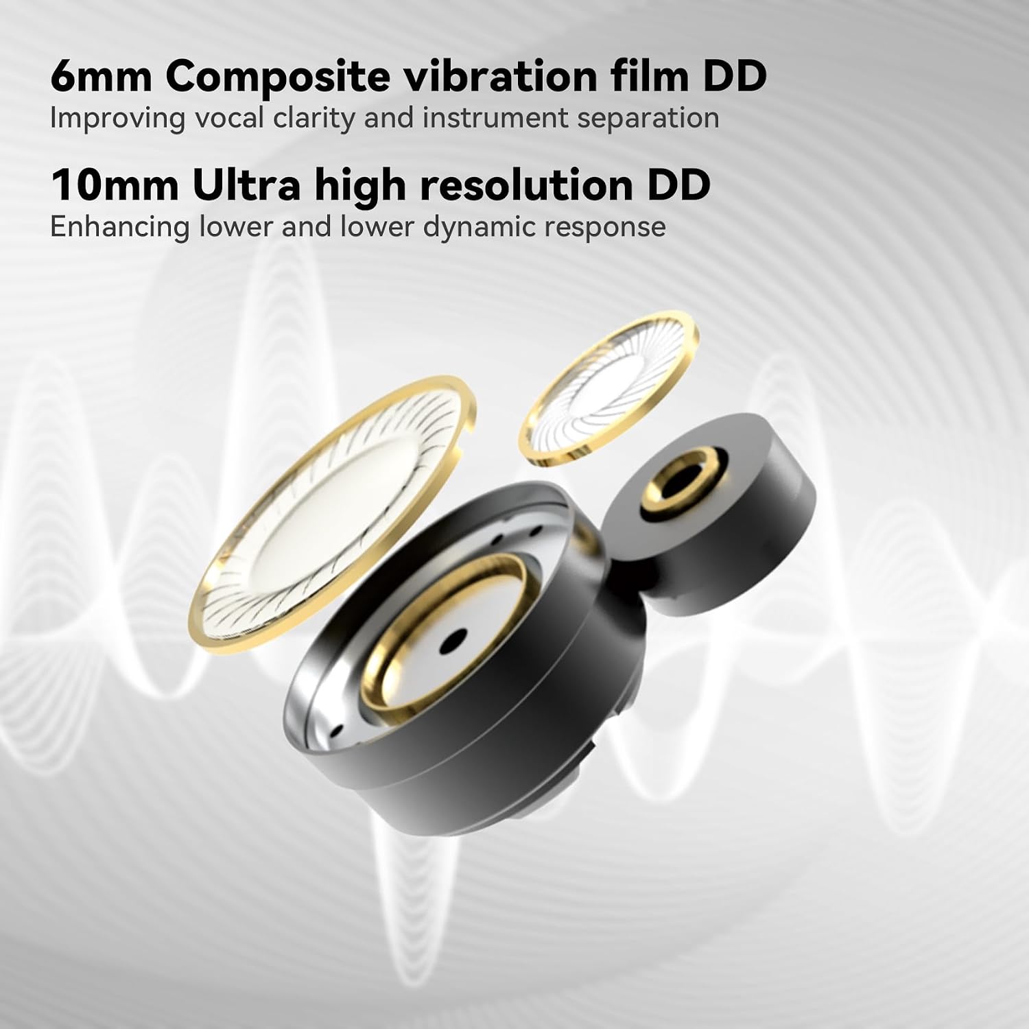 Detalle de STA-K In Ear Monitor: Dual-Driver Wired IEMs for Musicians